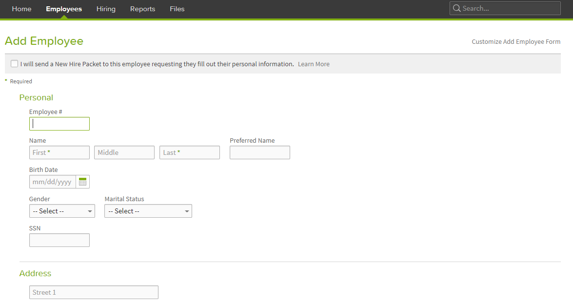 Adding Employee in BambooHR APPSeCONNECT Product Docs