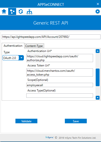 OAuth2.0 Authentication - APPSeCONNECT Product Docs