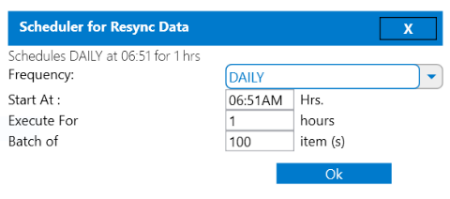 Resync-Schedule